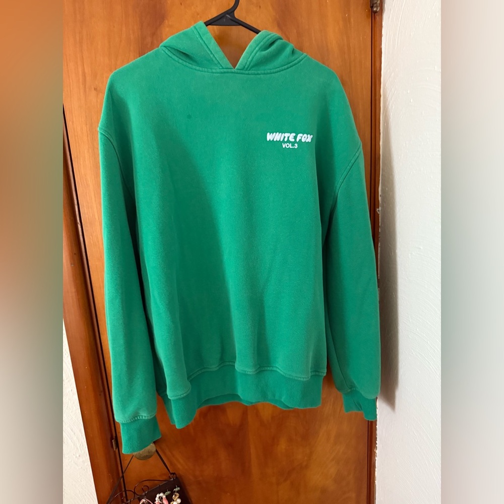 Green Women’s White Fox Hoodie